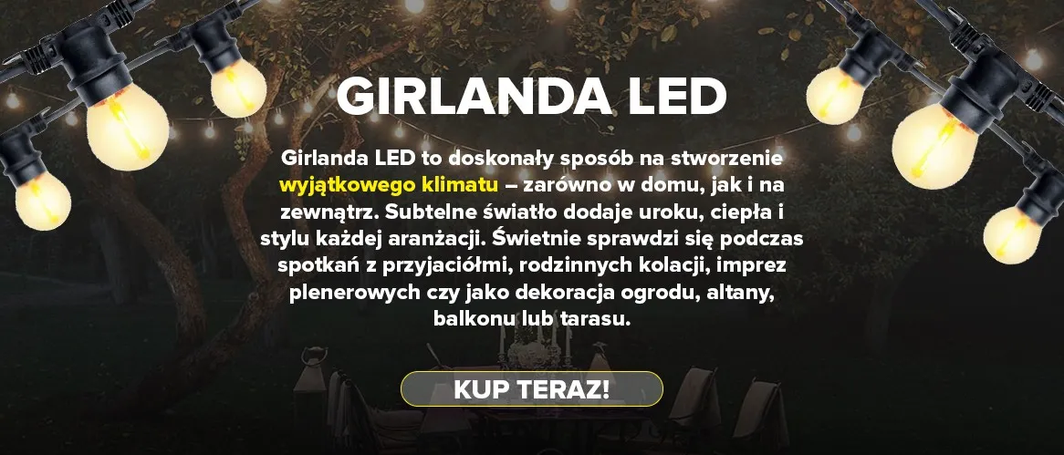 LED garland product banner